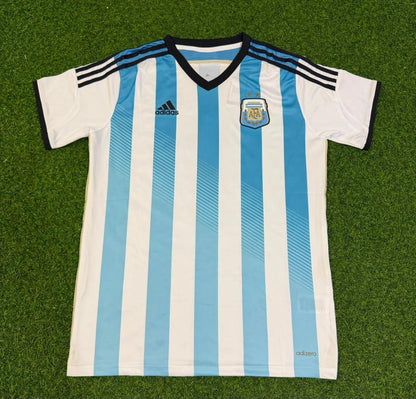 Martin Demichelis Argentina 2014 World Cup Home Retro Football Jersey