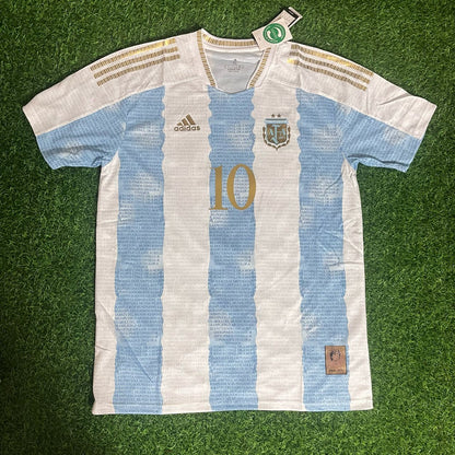 Diego Armando Maradona Argentina Commerative Football Jersey Kit