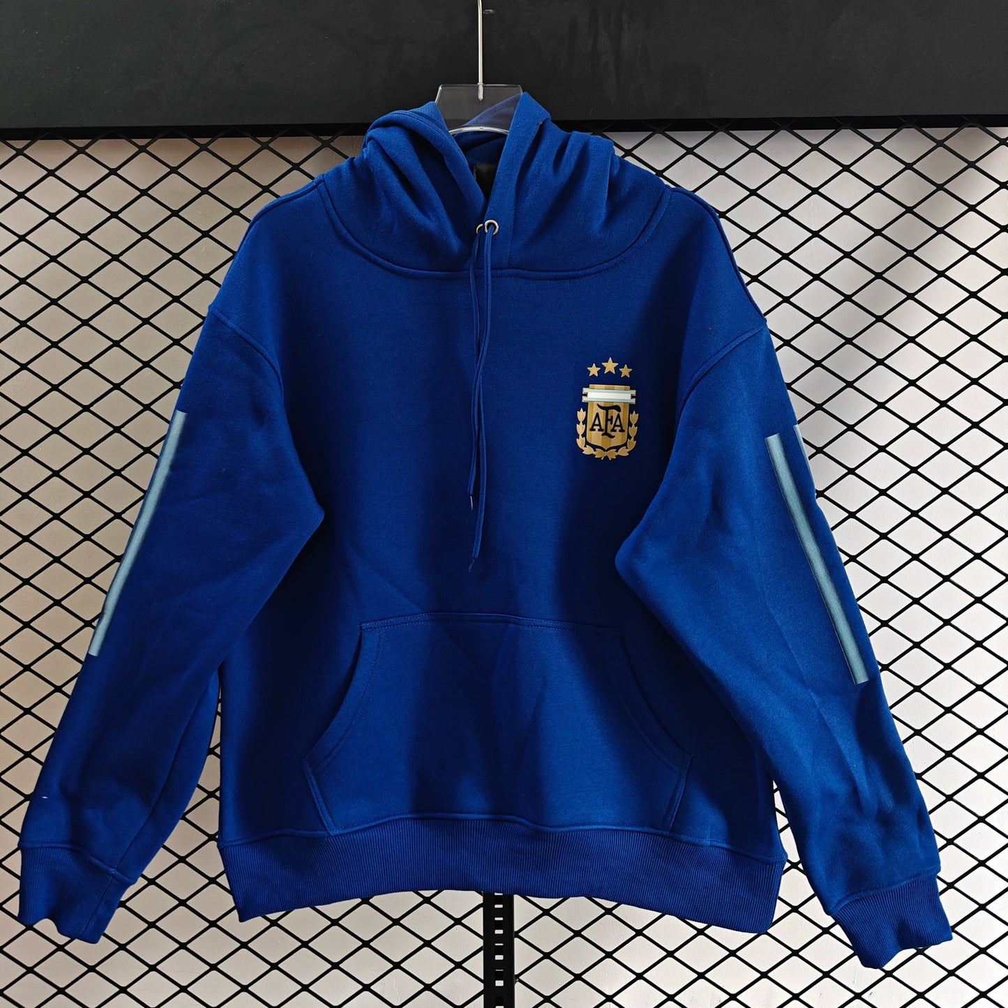 Argentina - Hoodie Winter Fleece- Football Kapuzenpullover Paradise Edition