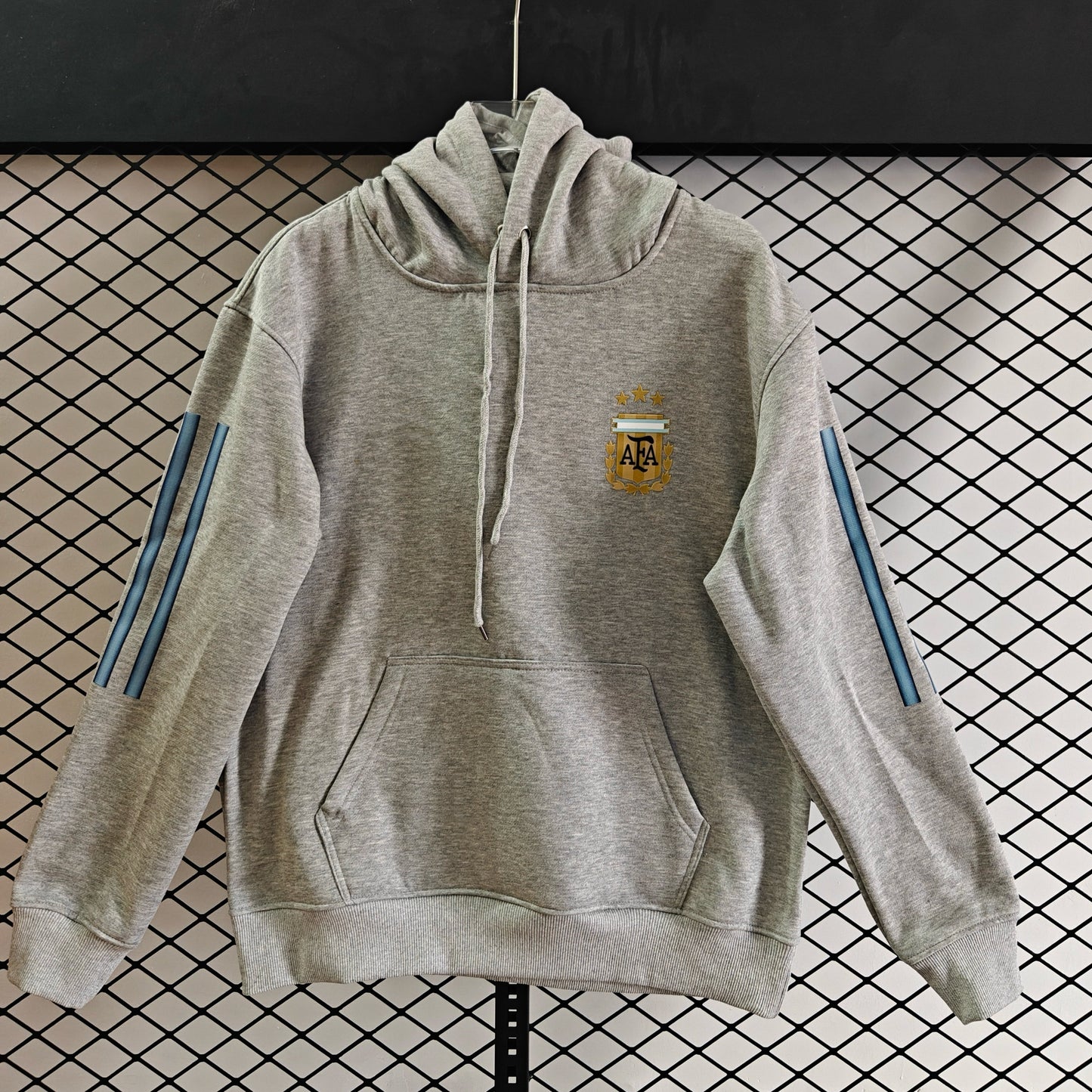 Argentina - Hoodie Winter Fleece- Football Kapuzenpullover Paradise Edition