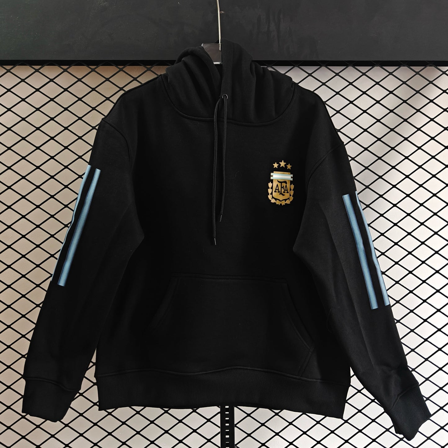 Argentina - Hoodie Winter Fleece- Football Kapuzenpullover Paradise Edition