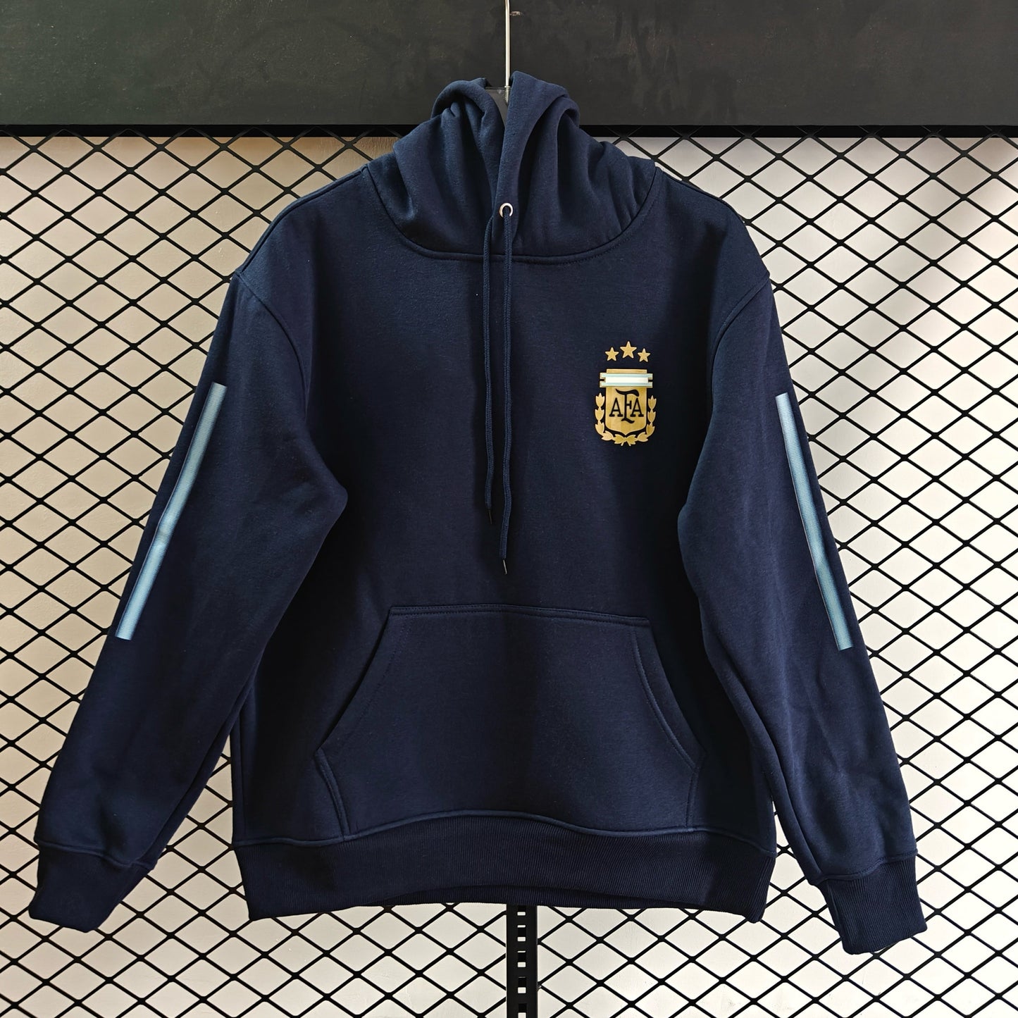 Argentina - Hoodie Winter Fleece- Football Kapuzenpullover Paradise Edition