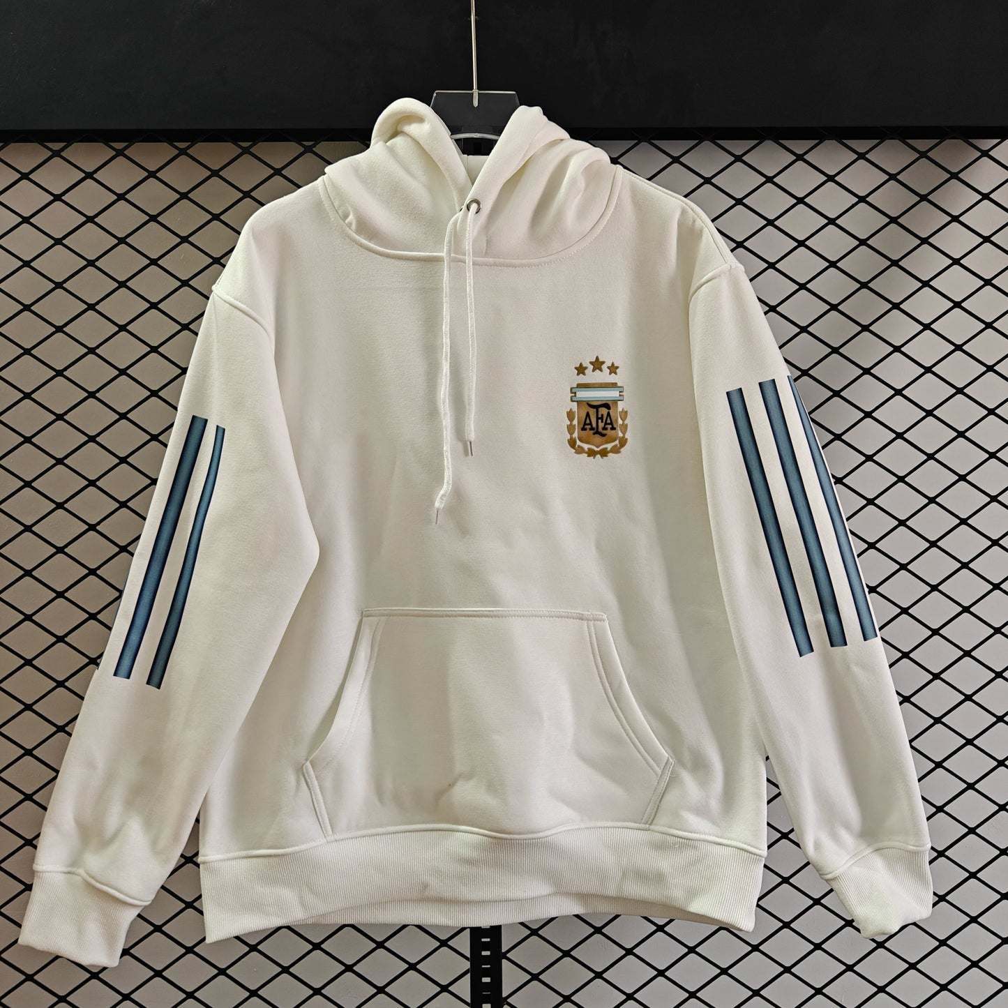 Argentina - Hoodie Winter Fleece- Football Kapuzenpullover Paradise Edition