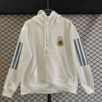 Argentina - Hoodie Winter Fleece- Football Kapuzenpullover Paradise Edition