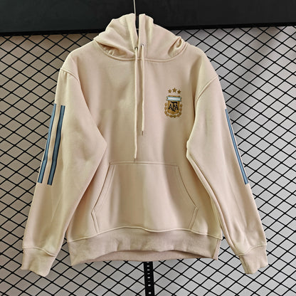 Argentina - Hoodie Winter Fleece- Football Kapuzenpullover Paradise Edition