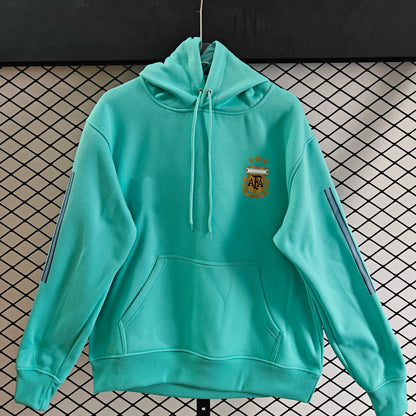 Argentina - Hoodie Winter Fleece- Football Kapuzenpullover Paradise Edition
