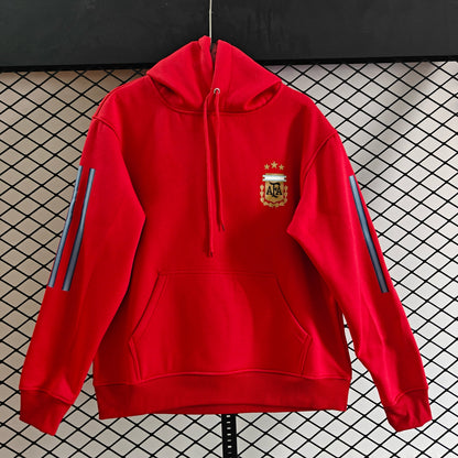 Argentina - Hoodie Winter Fleece- Football Kapuzenpullover Paradise Edition