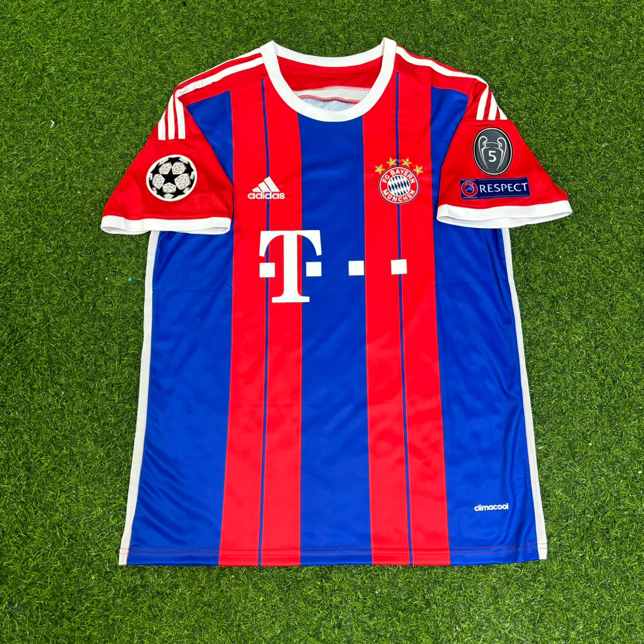 Arjen Robben #10 Bayern Munich 2014 2015 Home Retro Champions League Patc Football Jersey