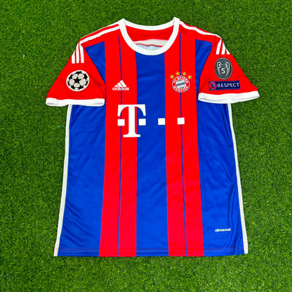 Arjen Robben #10 Bayern Munich 2014 2015 Home Retro Champions League Patc Football Jersey