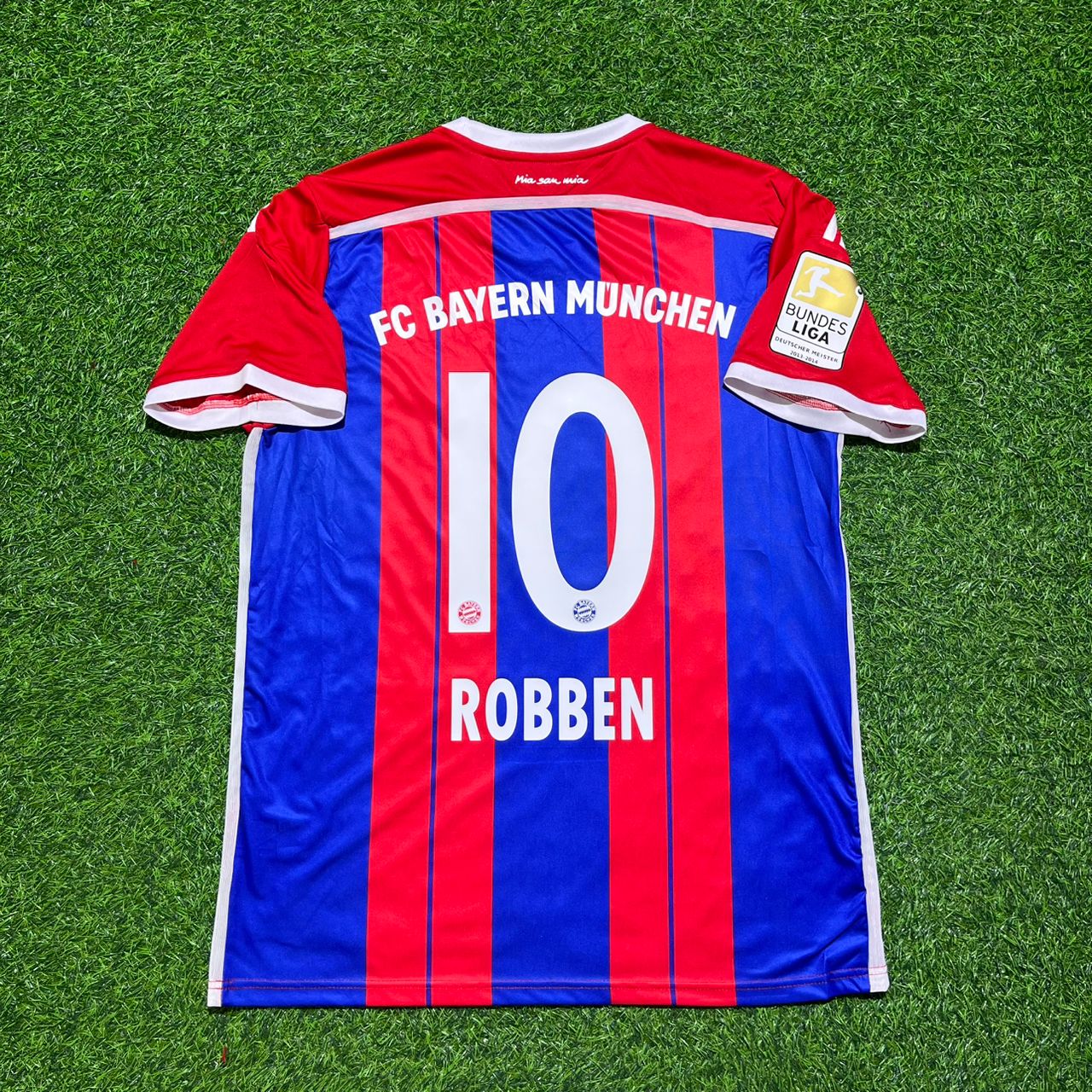 Arjen Robben #10 Bayern Munich 2014 2015 Home Retro Patch Football Jersey