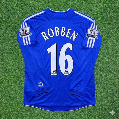 Arjen Robben #16 Chelsea 2006-2008 Long Sleeve EPL Patch Football Jersey Kit
