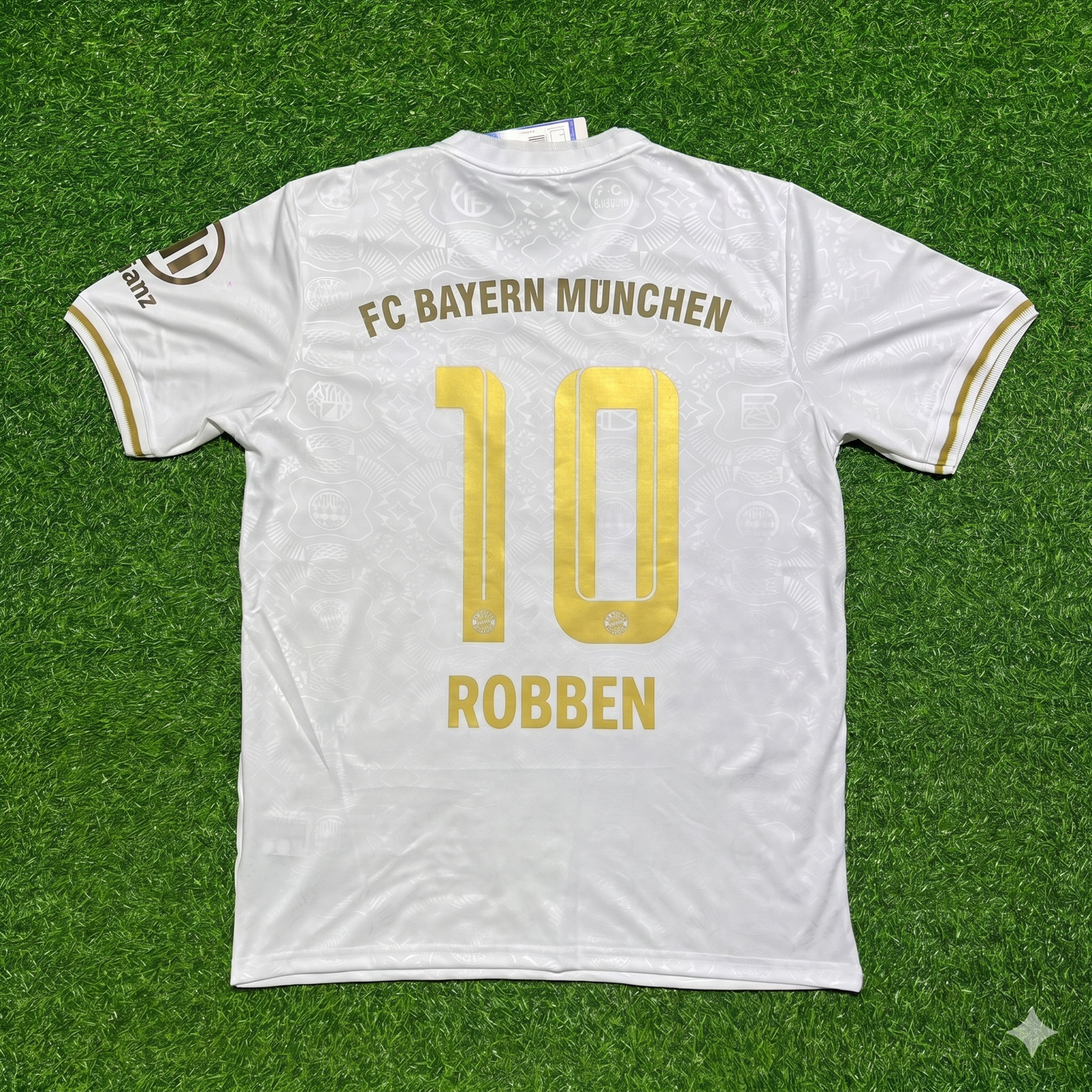 Arjen Robben #10 FC Bayern München 125 Years Anniversary Special-Edition White Football Jersey