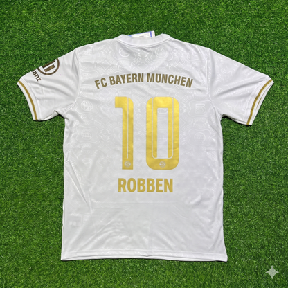 Arjen Robben #10 FC Bayern München 125 Years Anniversary Special-Edition White Football Jersey