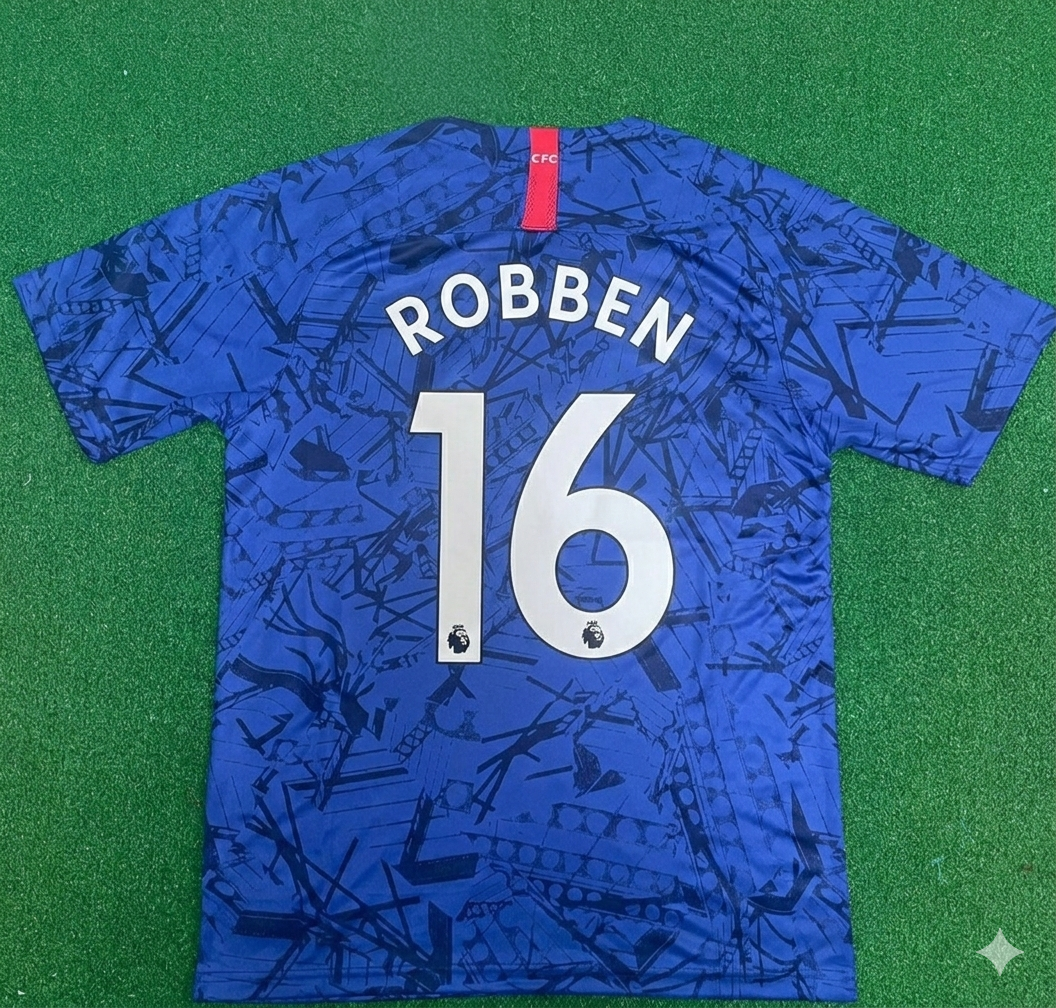 Arjen Robben #16 Chelsea Blue Retro Football Jersey Kit