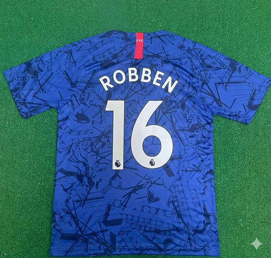 Arjen Robben #16 Chelsea Blue Retro Football Jersey Kit