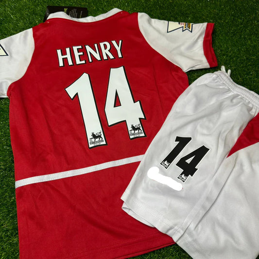 Thierry Henry Arsenal 2002/04 Home Kids Kit – Kit Jersey for Children – | KinderTrikot | Maillot Enfant