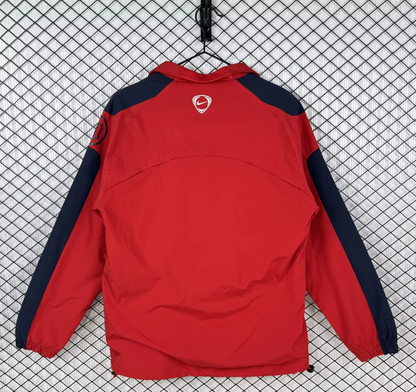 Arsenal 2004/2005 Red Retro Windbreaker Jacket Jersey