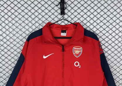Arsenal 2004/2005 Red Retro Windbreaker Jacket Jersey