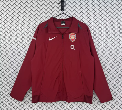 Arsenal 2005/2006 Red Retro Windbreaker Jacket Jersey