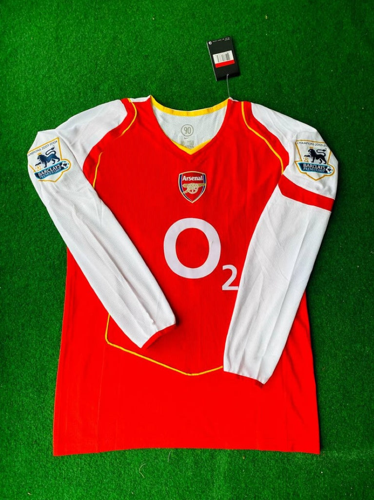 Arsenal Retro Long Sleeve Football Jersey Kit