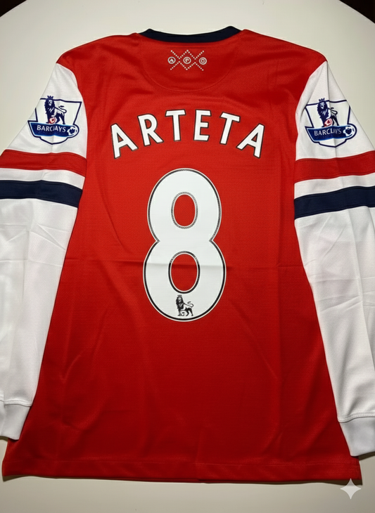 Mikel Arteta Arsenal 2011-2012 Retro Football Jersey Kit