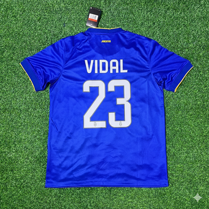 Arturo Vidal Juventus 2014/15 Retro Blue Football Jersey Collection