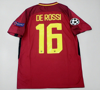 AS Roma Daniele de Rossi 2016 2017 Final Season Nova Camisa Football Jersey Kit