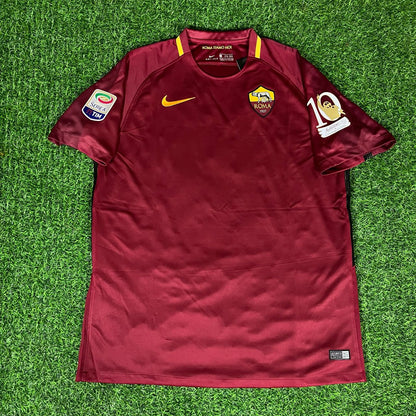Francesco Totti AS Roma 2016 2017 Final Season Nova Camisa Football Jersey Kit