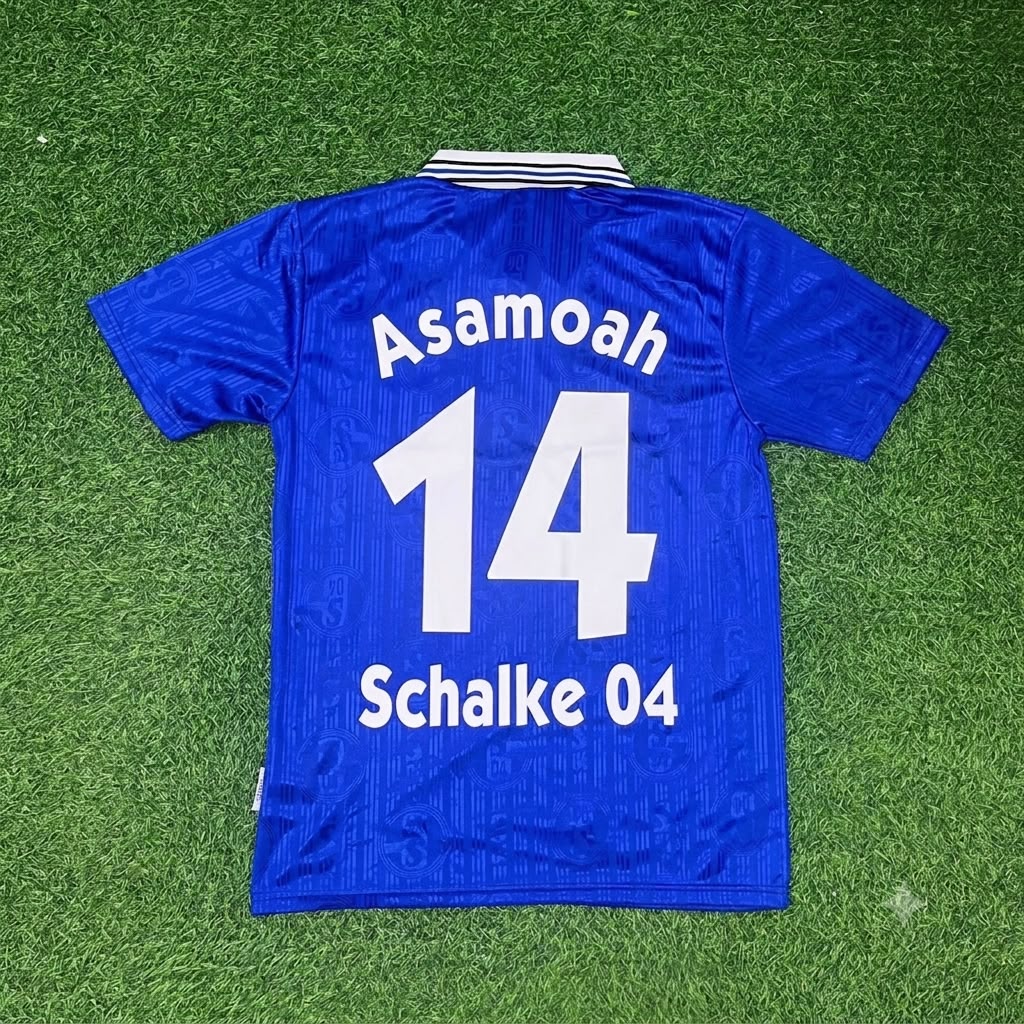 Gerald Asamoah Schalke 04 Heim Retro Fußballtrikot Jersey