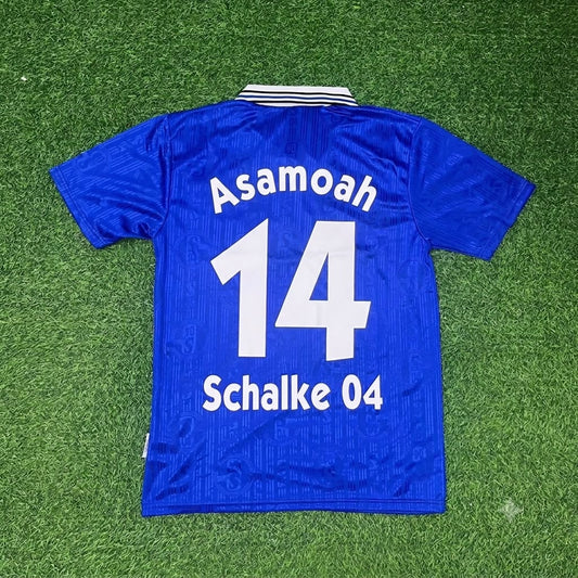 Gerald Asamoah Schalke 04 Heim Retro Fußballtrikot Jersey