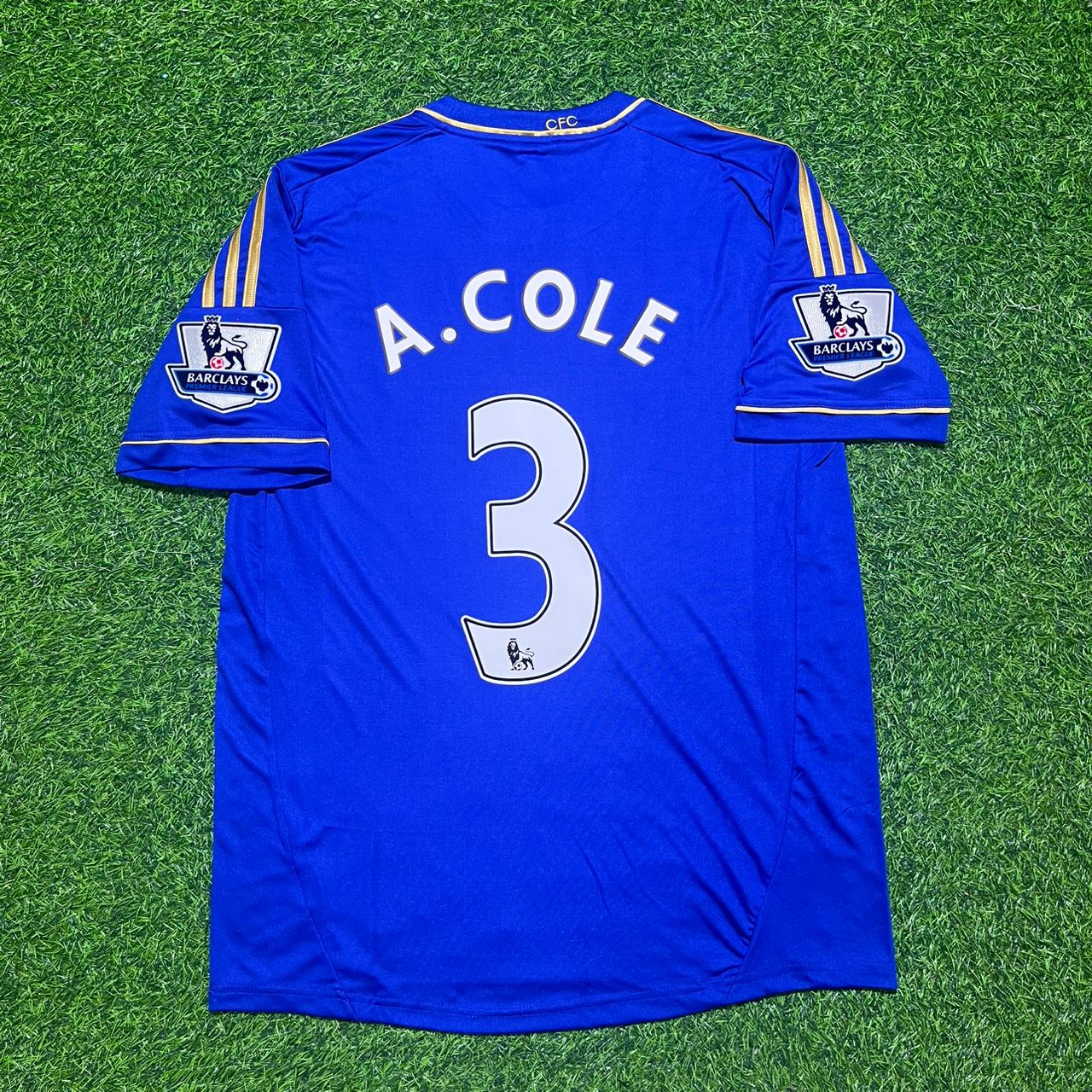 Ashley Cole #3 Chelsea 2012 2013 Home Blue Retro Football Jersey Kit