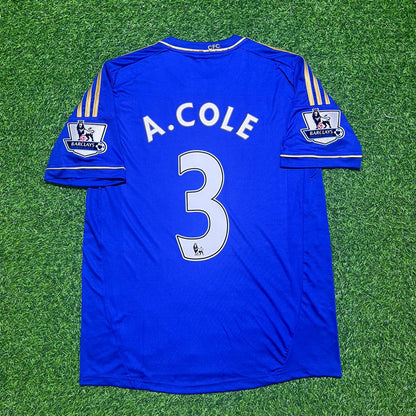 Ashley Cole #3 Chelsea 2012 2013 Home Blue Retro Football Jersey Kit