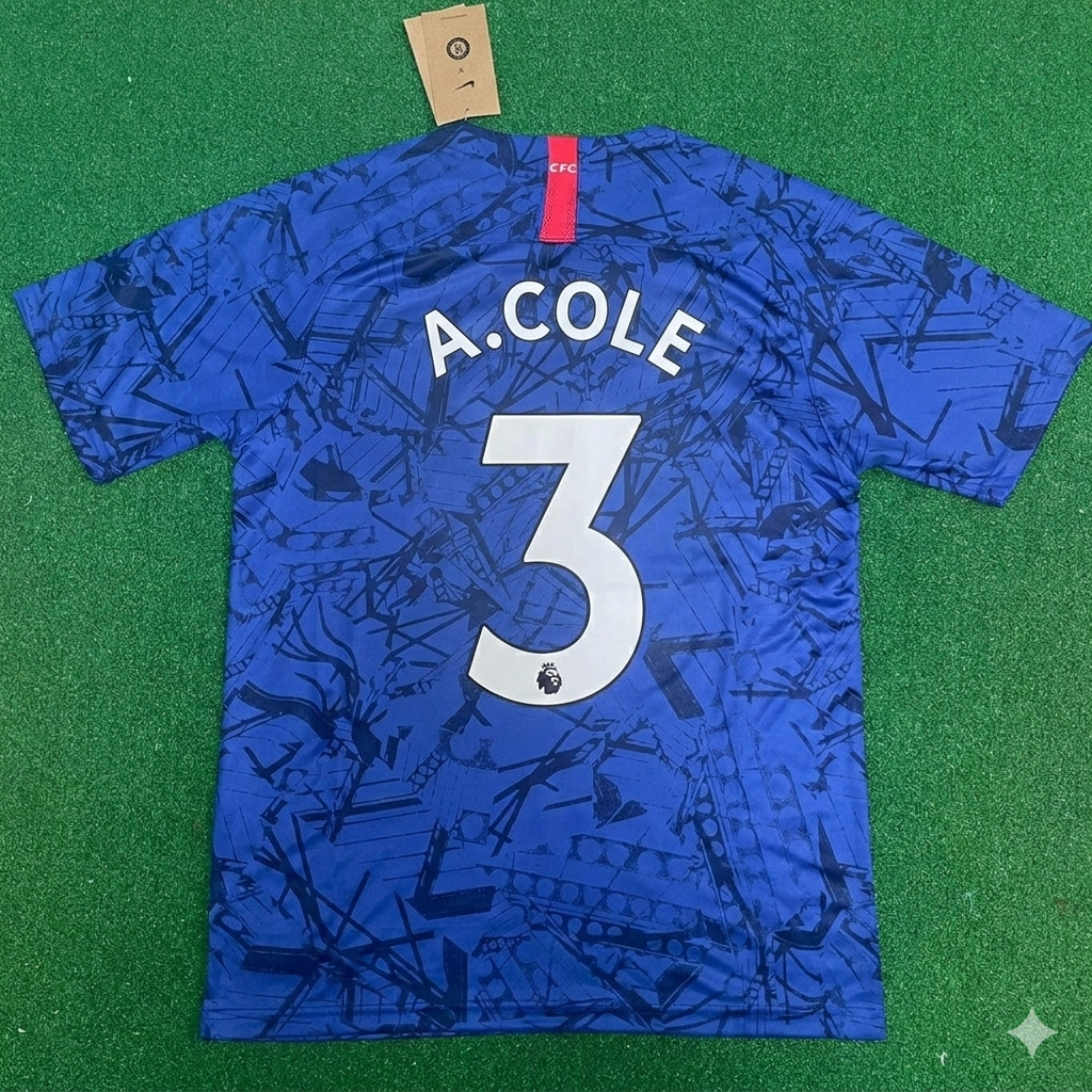 Ashley Cole #3 Chelsea Blue Retro Football Jersey Kit