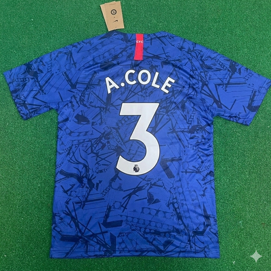 Ashley Cole #3 Chelsea Blue Retro Football Jersey Kit