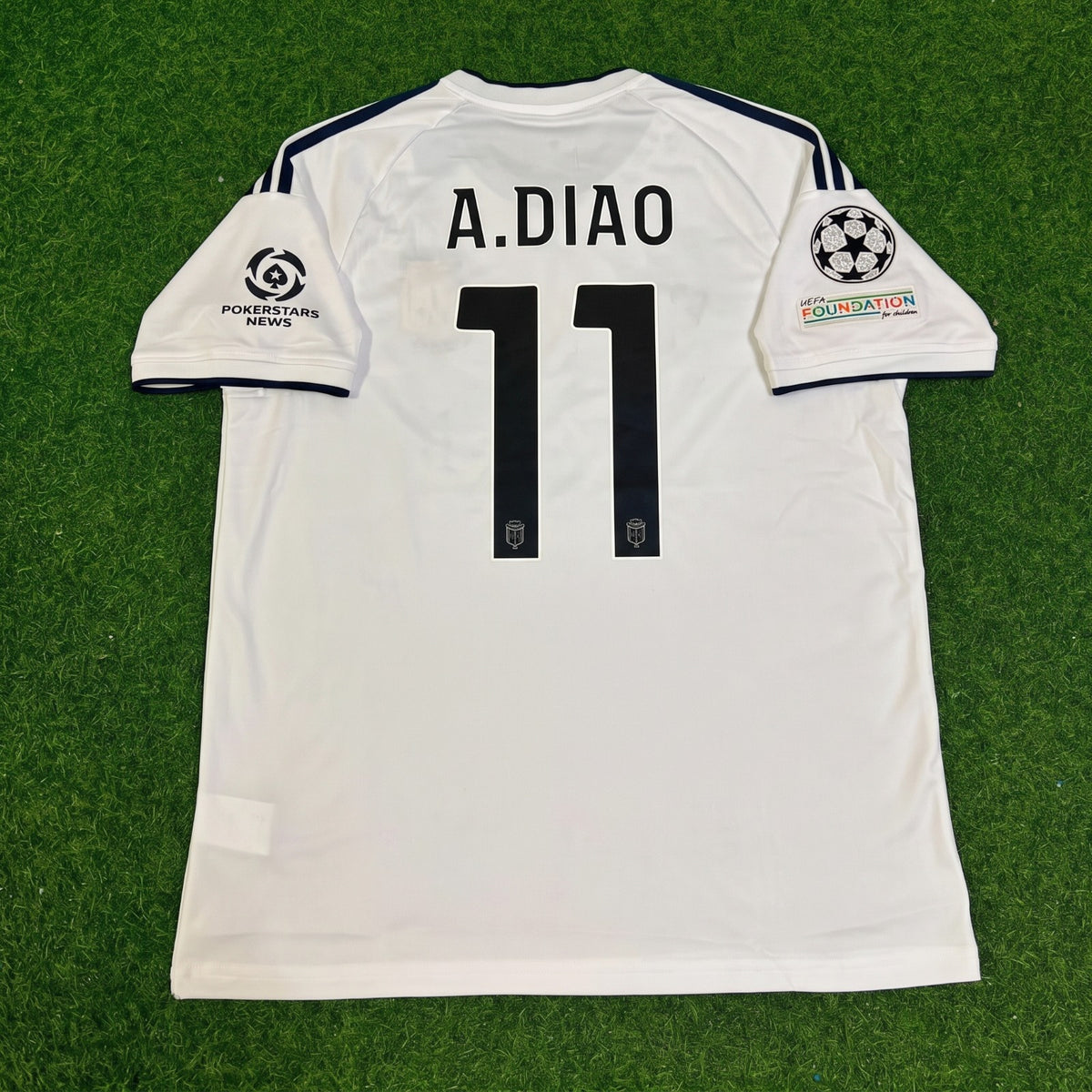 Assane Diao #11 Como 2027 Away Champions League Patch Football Jersey
