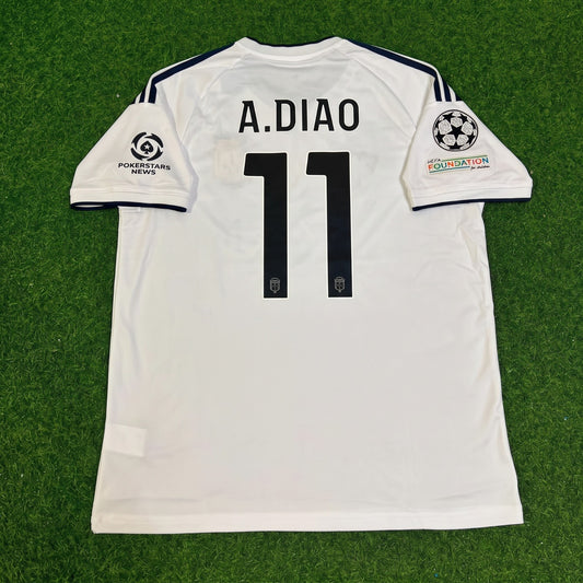 Assane Diao #11 Como 2027 Away Champions League Patch Football Jersey