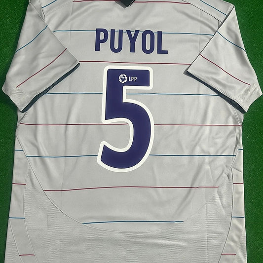 - Carles Puyol Barcelona 2004/2005 Retro Jersey Trikot Maillot Soccer Kit