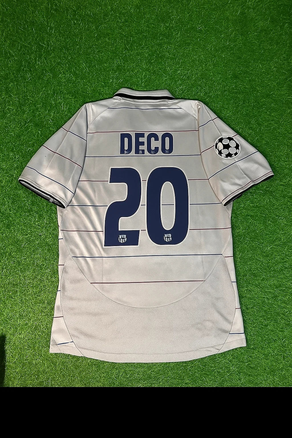- Deco #20 Barcelona 2004/2005 Retro Jersey Trikot Soccer Kit