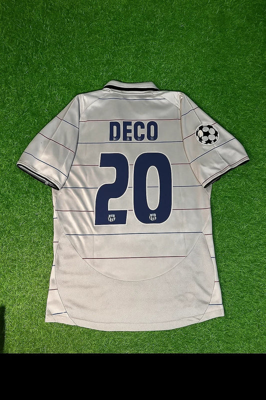 - Deco #20 Barcelona 2004/2005 Retro Jersey Trikot Soccer Kit