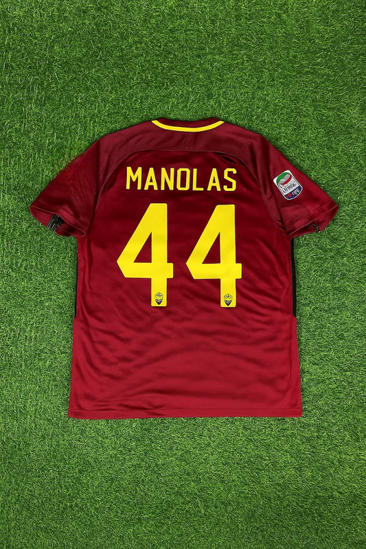 Manolas Konstantinos Kostas AS Roma 2016 2017 Retro Jersey Soccer Kit