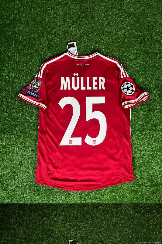 Bayern Thomas Müller Munich 2013 Champions League Wembley Final Jersey Trikot Soccer Kit