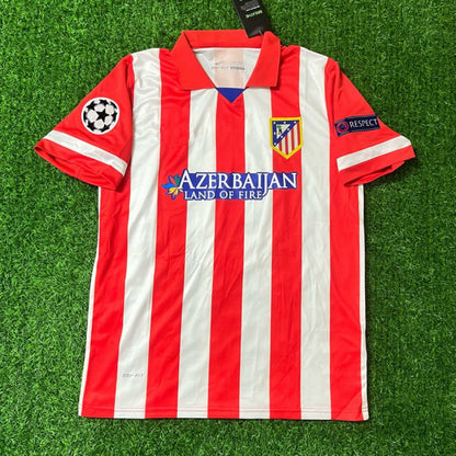 Atlético Madrid Home 2013/14 Football Jersey Red and White Retro Kit Football Jersey