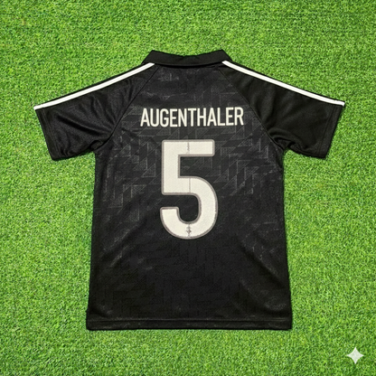 Klaus Augenthaler Deutschland 1990 WM Schwarzes Retro Fußballtrikot Jersey