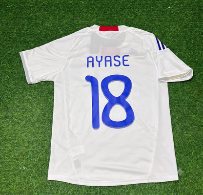 Ayase Ueda Japan White Retro Football Jersey Kit
