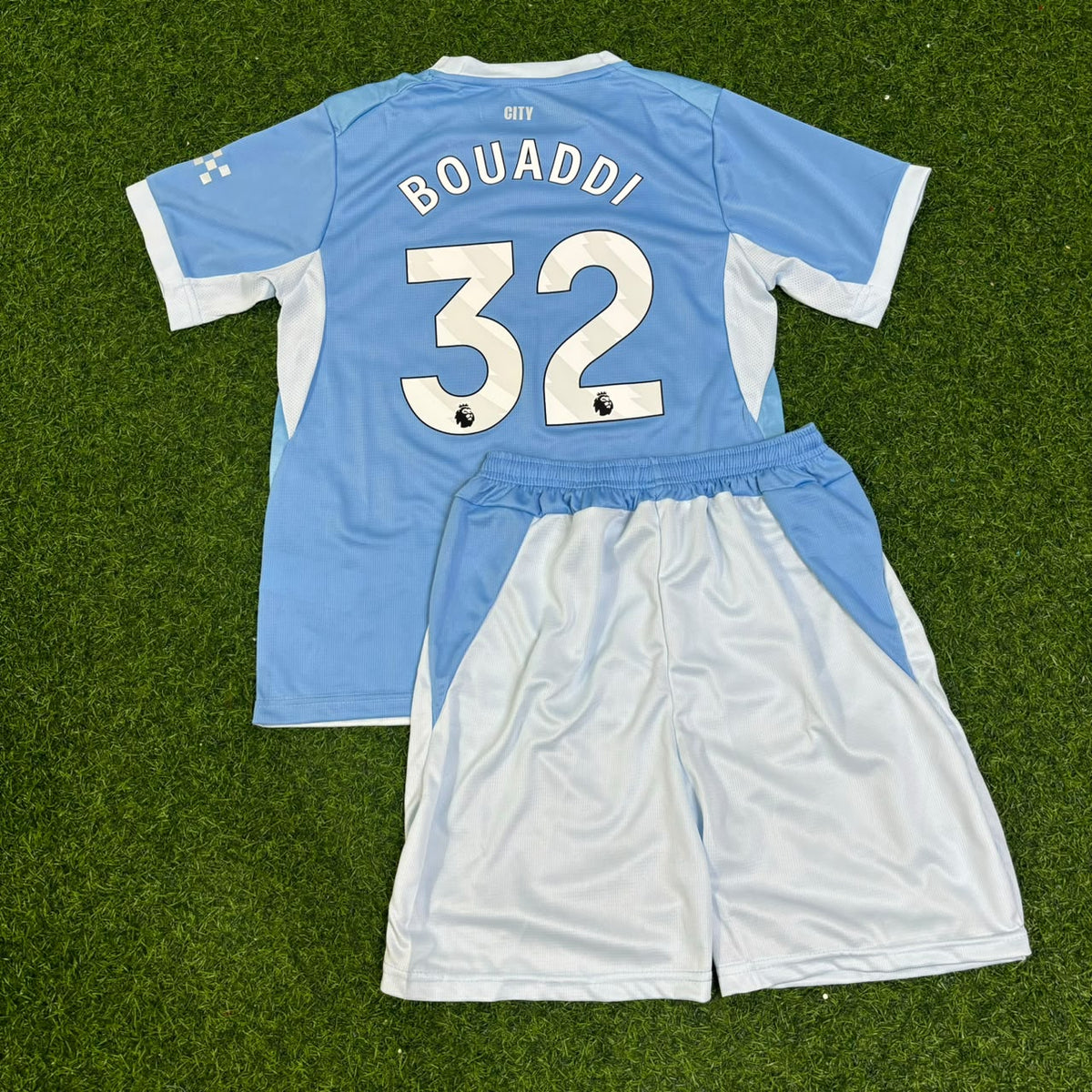 Manchester City 2026-27 Ayyoub Bouaddi Home Kids Football Jersey
