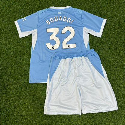 Manchester City 2026-27 Ayyoub Bouaddi Home Kids Football Jersey