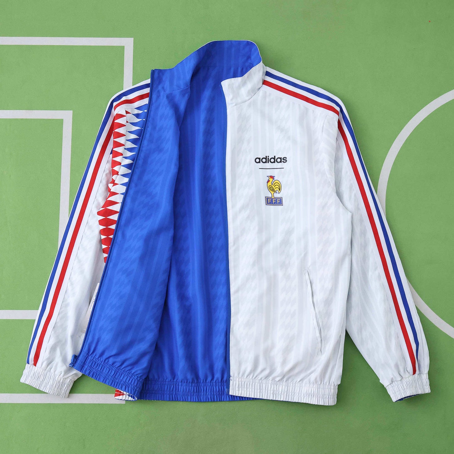 France Blue 1994 Retro Both Sides Windbreaker Jersey
