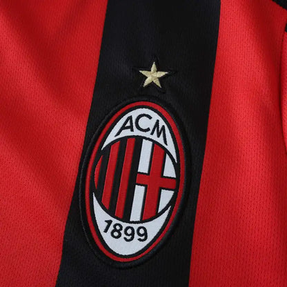 AC Milan 03/04 Season Home Black And Red Retro Football Jersey