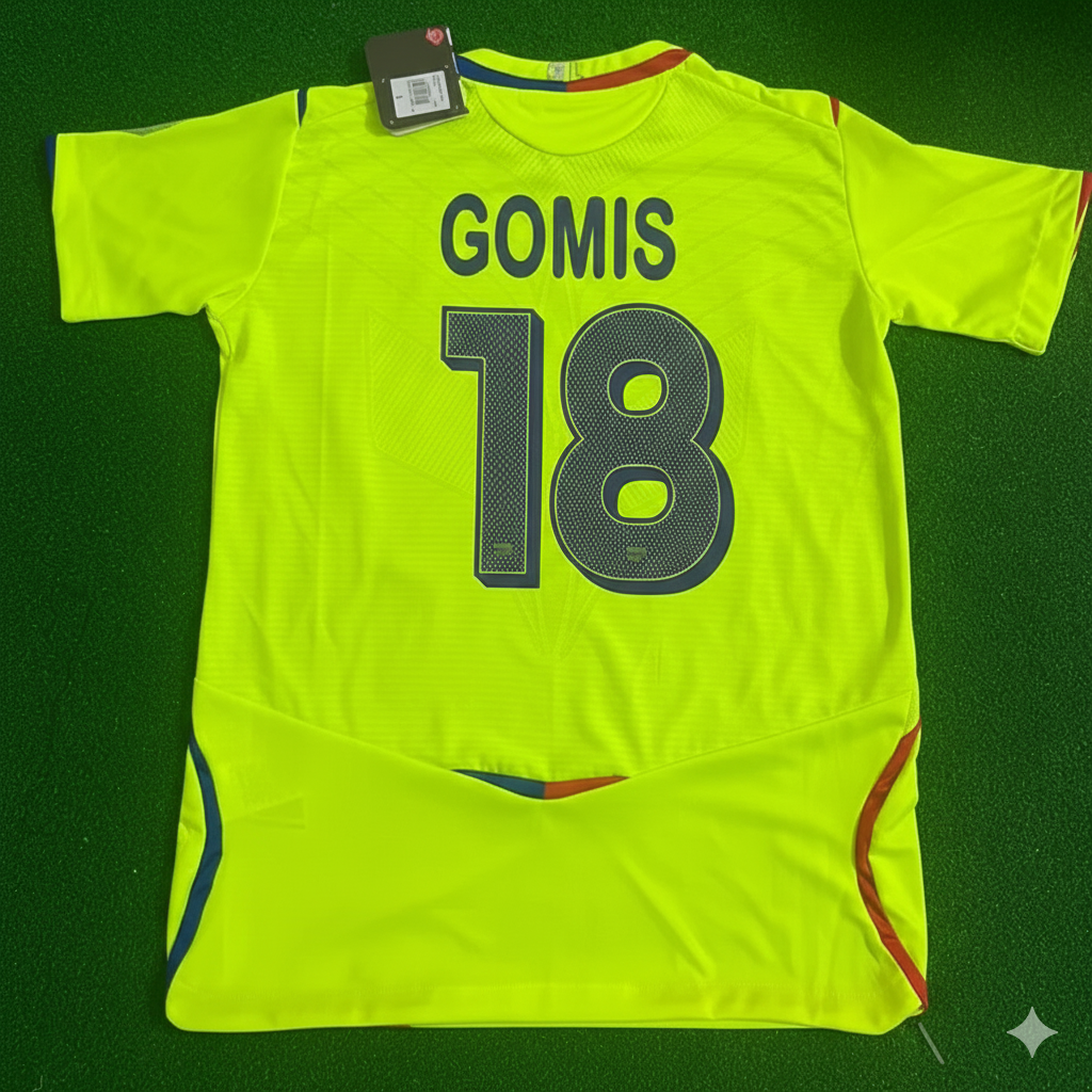 Bafetimbi Gomis 18 Olympique Lyon Third Kit Retro Football Jersey