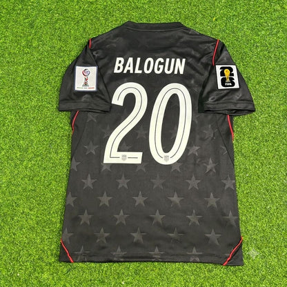 USA USMNT World Cup 2026 Folarin Balogun Black Football Jersey